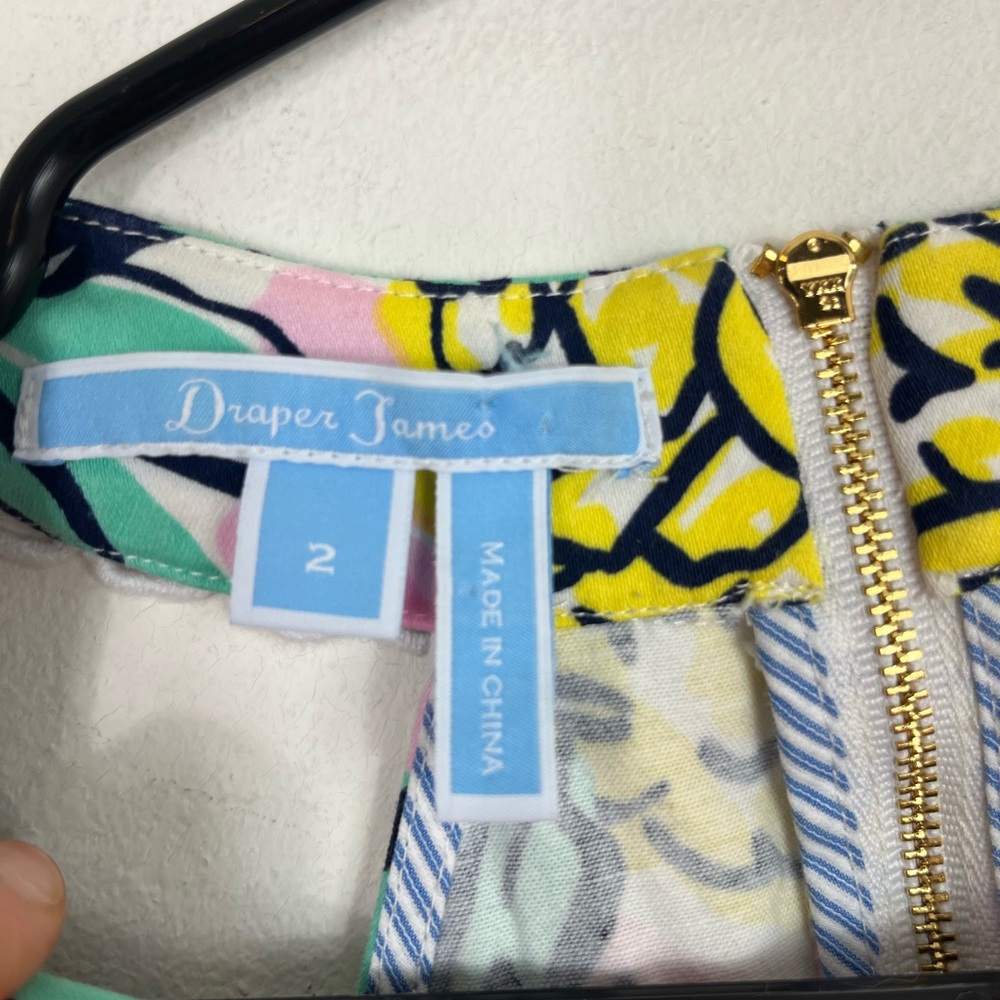 Draper‎ James Pineapple Halter Dress Sz 2 - Picture 10 of 15